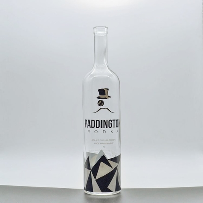 工芸品 700ml スピリット ガラス ボトル スクロールキャップ/コルクシールタイプ 青