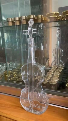 独特のギター形 酒類用のカスタマイズされたガラスボトル 画面印刷材料