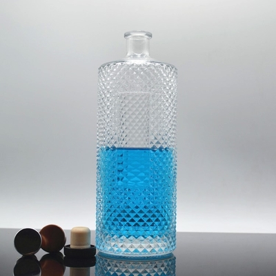 塗装可能な色のテキラ 方形のグラスボトル 500ml ホットアルコール飲料