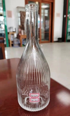 カスタマイズされた形 内刻 200ml 375ml ウォッカ・テキラ・ラムのための透明ボトル