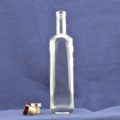 カスタマイズされたロゴ 許容 透明 白 750ml スピリット ボトル ラム ウォッカ イスキー