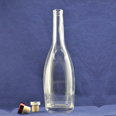 カスタマイズされたロゴ 許容 透明 白 750ml スピリット ボトル ラム ウォッカ イスキー