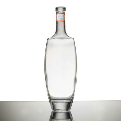 ストップ付きの500ml飲料ガラスボトル スーパーフリントガラス素材