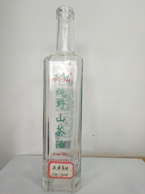 透明な空 750ml ウォッカ・リコール ガラスボトル 密封型コルク/スクリュー/グアラ
