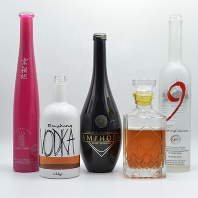 コラー素材 ガラス 700ml 証明書と厚いベースのオリーブ油空瓶