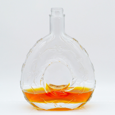 デカル 表面処理 スーパー フリント ガラス 材料 空 750ml ウォッカ ボトル