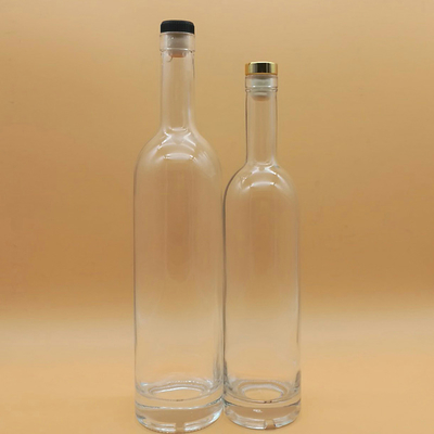 スーパーフリントガラスカラー素材 750ml 飲料用カスタマイズされたガラスボトル