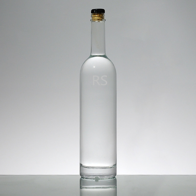空き透明 700ml コークトップ 透明 ウォッカ ガラスボトル