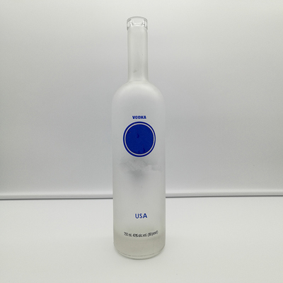 ウォッカ ウイスキー アルコールのための透明 750ml ガラス酒瓶