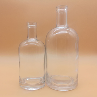 500ml 750ml マットブラックガラスボトル アルコール ブランデー ウォッカ ウィスキー 酒類