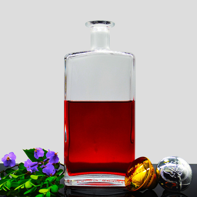 スーパーフリントガラス素材 500ml 750ml 1000ml ウォッカ ガラスボトル ジンボトル
