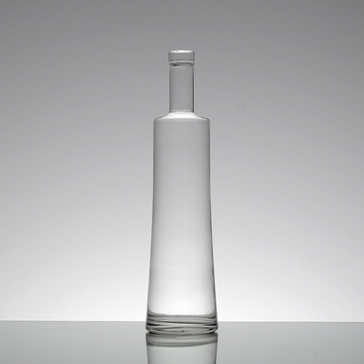 彫刻されたスーパーフリントガラス アルコールボトル 750ml フルブルアルコールガラスボトル コルク1リットル