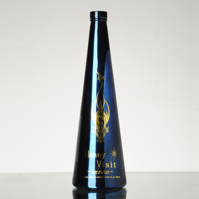 スーパーフリントガラス素材 750ml ウォッカガラスボトル 山東・ユンチェン向け