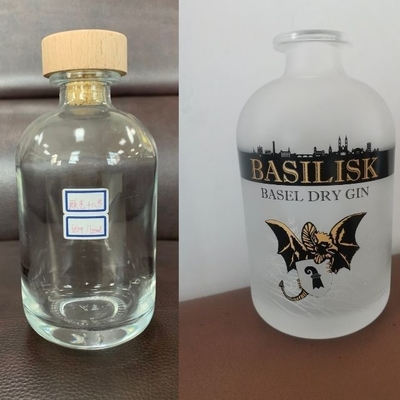 産業用飲料 空 750ml 350ml ホワイトラベル ウォッカ ブラックドリンク 酒類 ガラスボトル