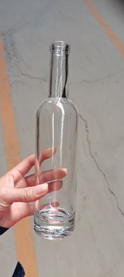 コラー素材 スーパーフリント ガラス 750ml ウイスキー ウォッカ リーカール オイル ボトル コーク蓋付き
