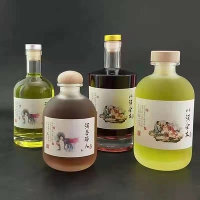 高容量アルコール/スピリッツ/XO/ブランデー ガラス アルコールのボトル 蓋がスーパーフリントガラス