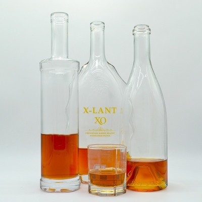 高容量アルコール/スピリッツ/XO/ブランデー ガラス アルコールのボトル 蓋がスーパーフリントガラス