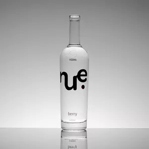 500ml 750ml 1000ml スーパーフリントガラスボトル 工業用ウォッカ ウイスキー ラム ジン酒
