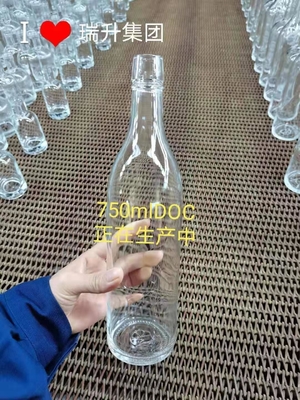スーパーフリントガラス ファンシー ユニークな形 750ml 空の色スプレー ワイン ガラスボトル 500ml リコール