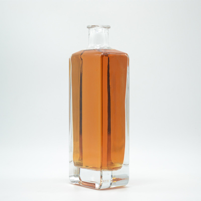 パーソナライズド スクウェアグラス酒瓶 ジン・テキラ・ウォッカ 750ml/700ml/500ml