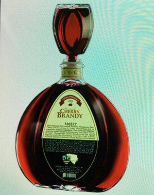 750ml ホワイトガラス素材 独特の形 チェリーワイン 酒のためのガラスボトル ヨーロッパ