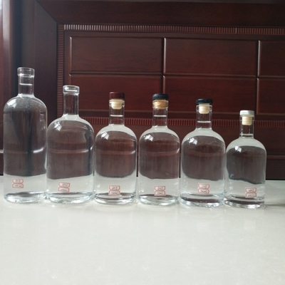 空のグラスデザイン GUALAコルクウォッカ 酒 グラスボトル 375ml 750ml 1リットル 1750ml