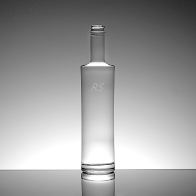 高石灰ガラス素材 750ml 円筒形ガラスワインボトル 酒類用