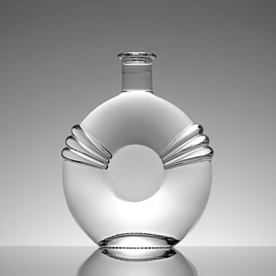 750ml 700ml クリアコルクトップ スピリットワイン ガラスボトル スーパーフリントガラス素材