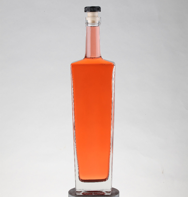 ホットスタンプ 表面処理 スーパー フリント トップグレード ジン ウォッカ 750ml グラスボトル FOB