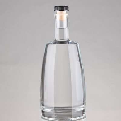フリント・ウォッカ・ウイスキー コークキャップ 750ml ガラス・ウイスキーボトル コークベース素材 ガラス