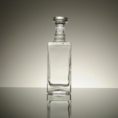 氷表面処理 フランス方形のガラスボトル 700ml 500ml / 250ml容量