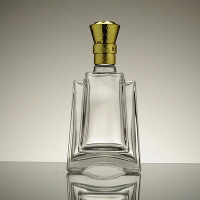 氷表面処理 フランス方形のガラスボトル 700ml 500ml / 250ml容量