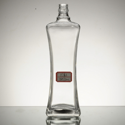 500ml フロスト 表面 処理 バターフライ 形 ウイスキー ガラス ボトル ウォッカ 梱包