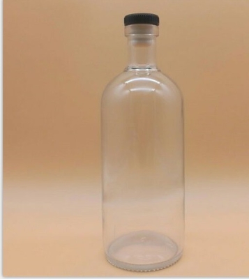スクロールキャップボトル蓋 700ml ウイスキー 透明 空のガラスボトル ワイン OEM/ODM歓迎