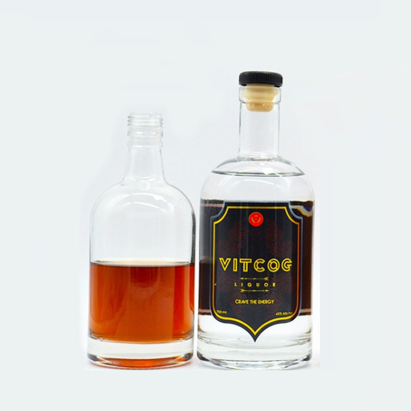 375ml 500ml 700ml 750ml ウォッカ・ウイスキー・ラム・ジン用 ガラス酒瓶