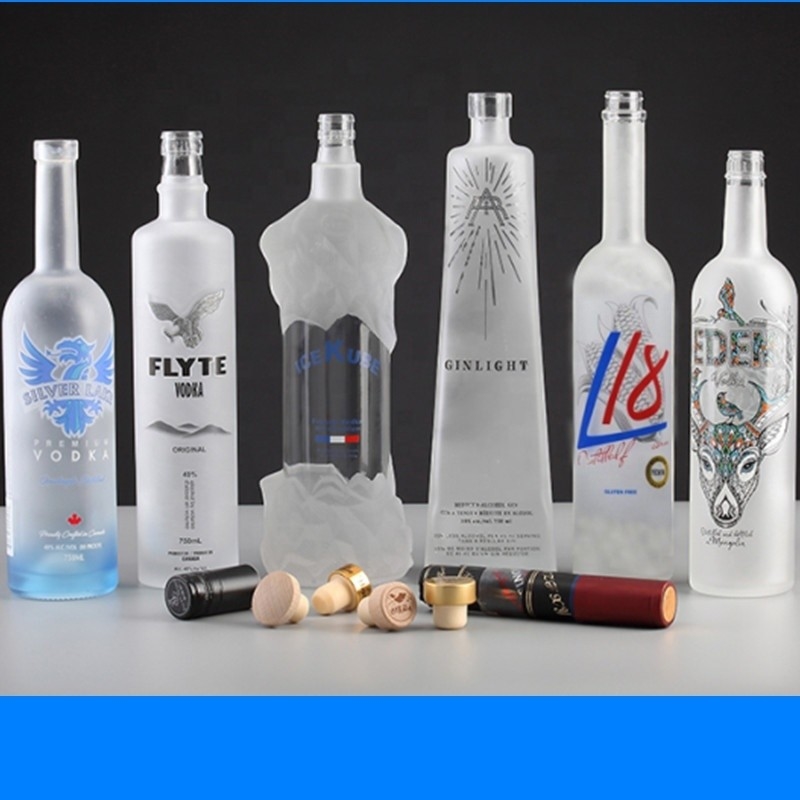 750ml ガラスシリンダー ウイスキー・ウォッカボトル 700ml 500ml ワイングラス 飲料用グラス