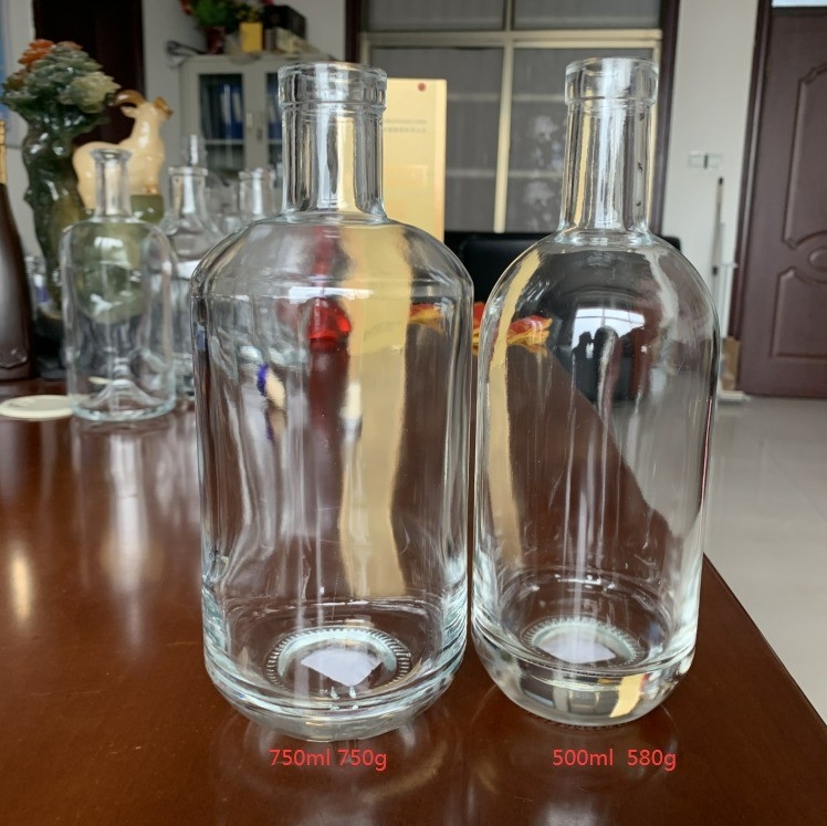 空のウイスキー アルコール スピリートワイン ジン ガラス ウォッカ 500ml 700ml 750ml CIF条件付き