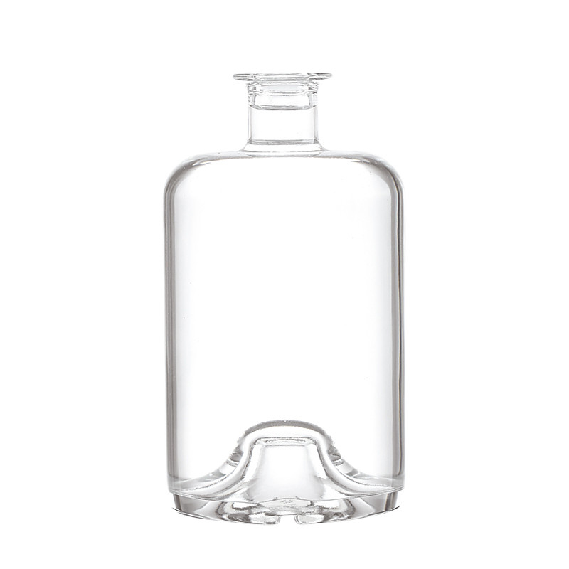 375ml/700ml/750ml 透明黒色塗料 空のガラスボトル 氷 酒 酒 ウォッカ ラム ジン