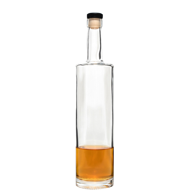 スーパーフリントグラス カスタムロゴ 空 750ml 200ml 375ml リコールラム ブランデー ウィスキーボトル