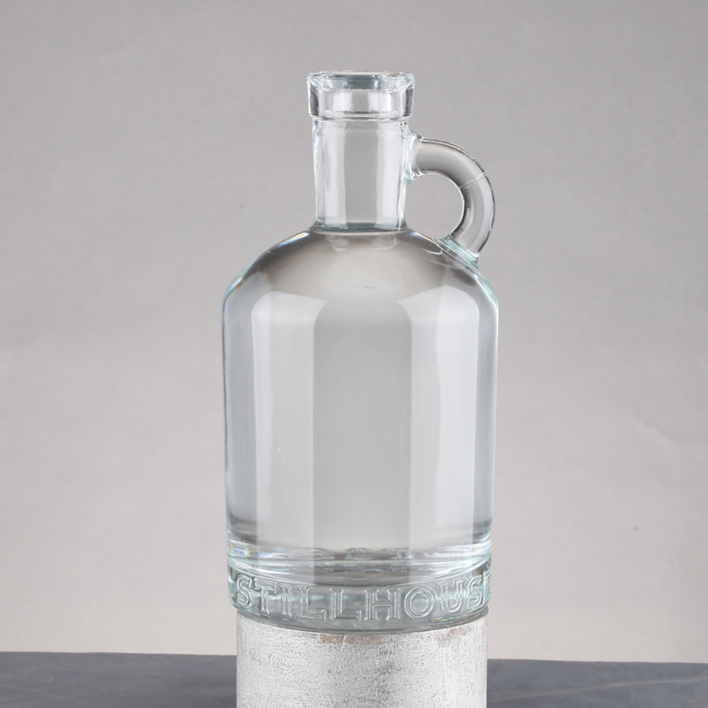 ブランディ ガラスボトル 500ml 750ml ウォッカ ラム アルコール ウィスキー ガラス コラー