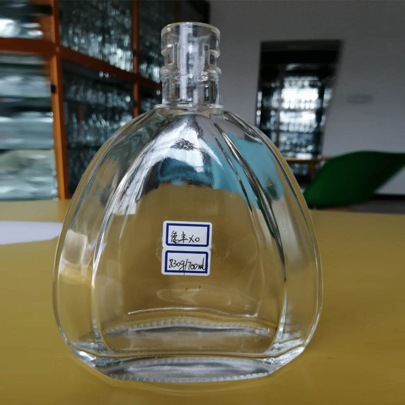 OEM ロゴ デカル ストック 1000ml 750ml 500ml 酒瓶 ウォッカ ガラスボトル コークトップ蓋付き
