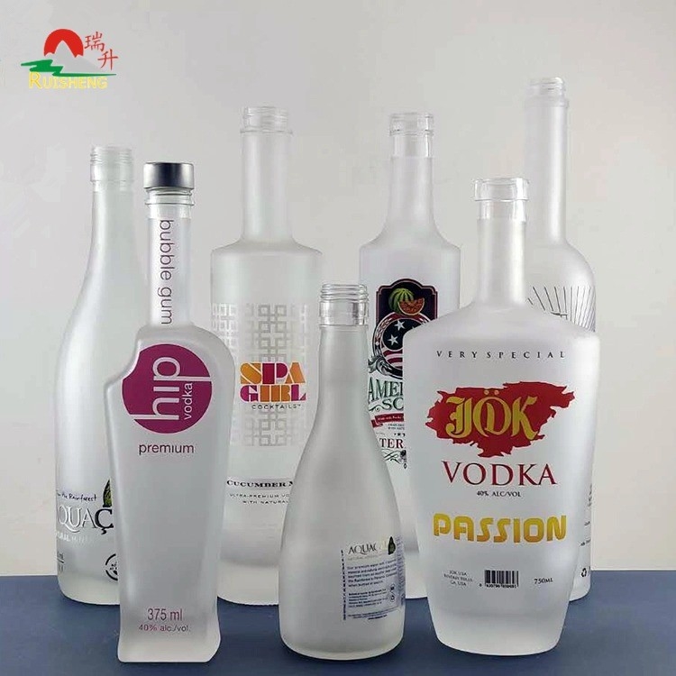 カスタム 水晶ガラス 空き冷凍テキラ 700ml 酒類のためのボトル ウィスキー ウォッカ 750ml