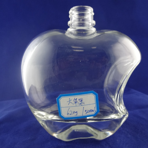 アップルサイダーガラスボトル 100ml 300ml デカル表面ハンドリングとコルクシールタイプ