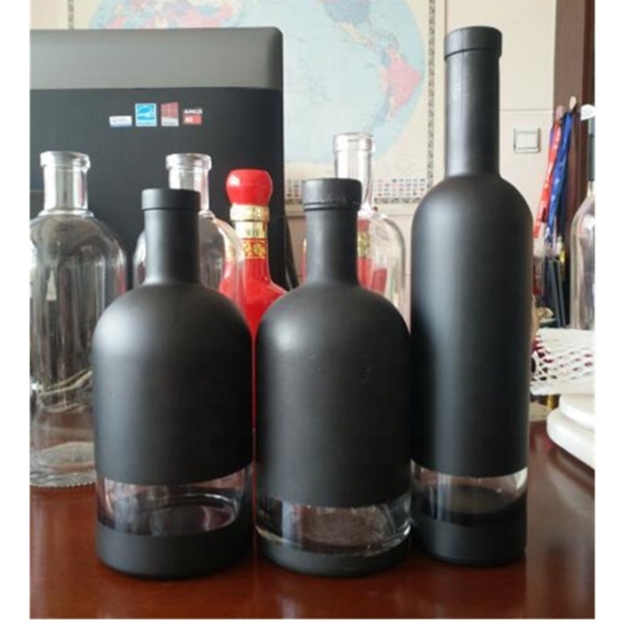 マットブラック リコア ジン ウォッカ ブランデー グラスワイン 500ml 750ml 700ml