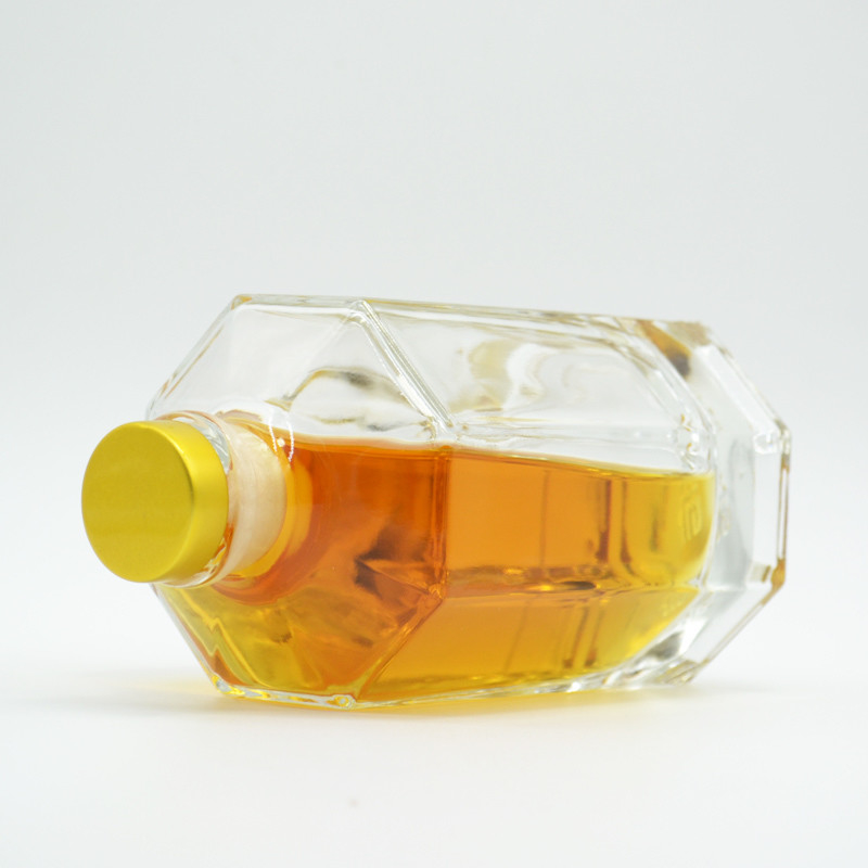 コルクシール 透明ガラス 酒 ワイン ウイスキー ウォッカ テキラ ボトル 200ml 375ml 500ml 750ml 1000ml