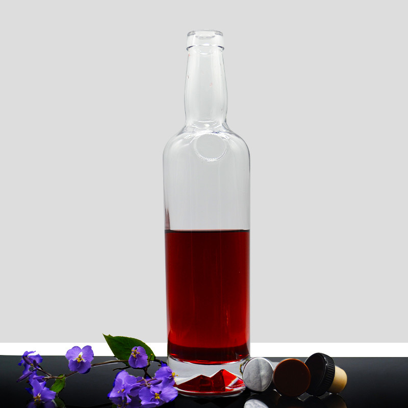 産業用飲料 空 750ml 350ml ホワイトラベル ウォッカ ブラックドリンク 酒類 ガラスボトル