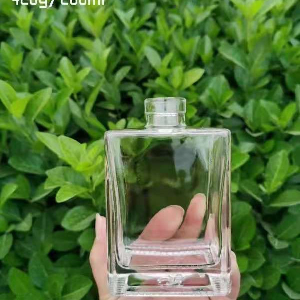 コラー素材 スーパーフリント ガラス 750ml ウイスキー ウォッカ リーカール オイル ボトル コーク蓋付き