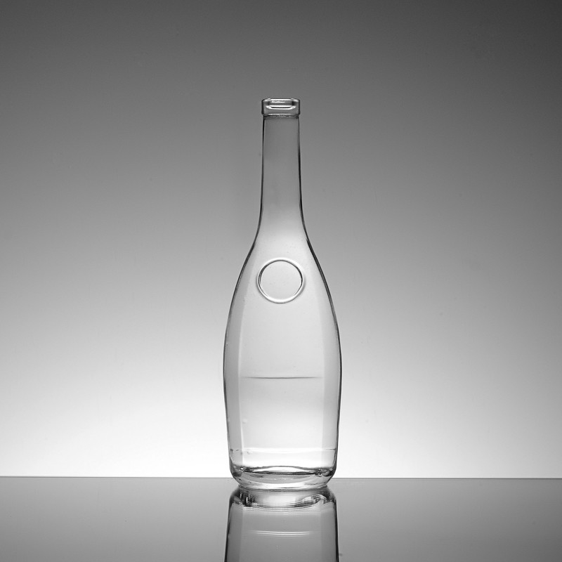 丸いコルクトップ蓋 ガラスボトル 550ml 700ml 750ml ボッカ ジン ラム 円筒形