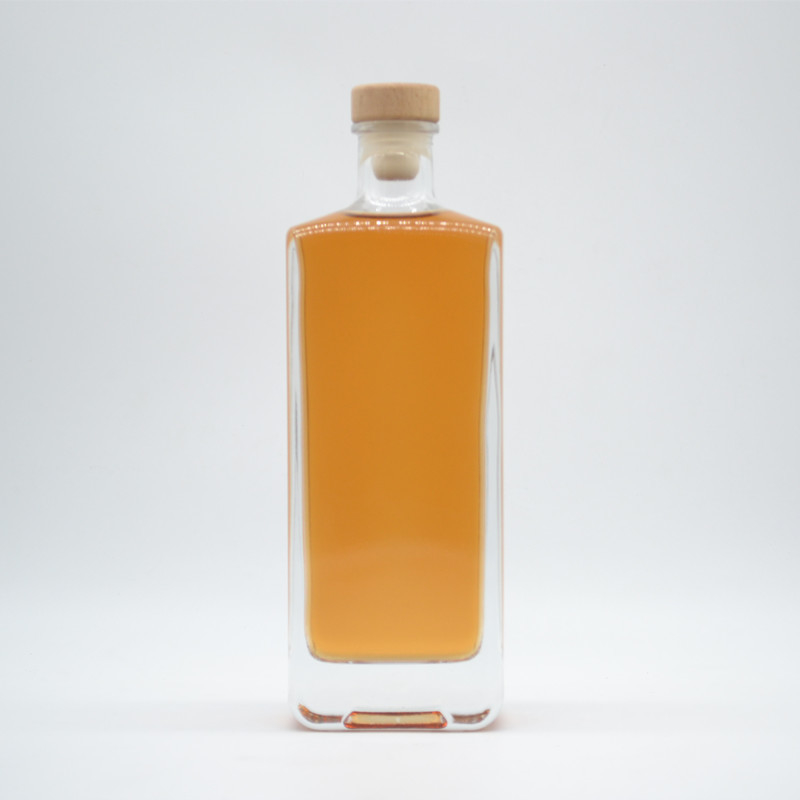 パーソナライズド スクウェアグラス酒瓶 ジン・テキラ・ウォッカ 750ml/700ml/500ml