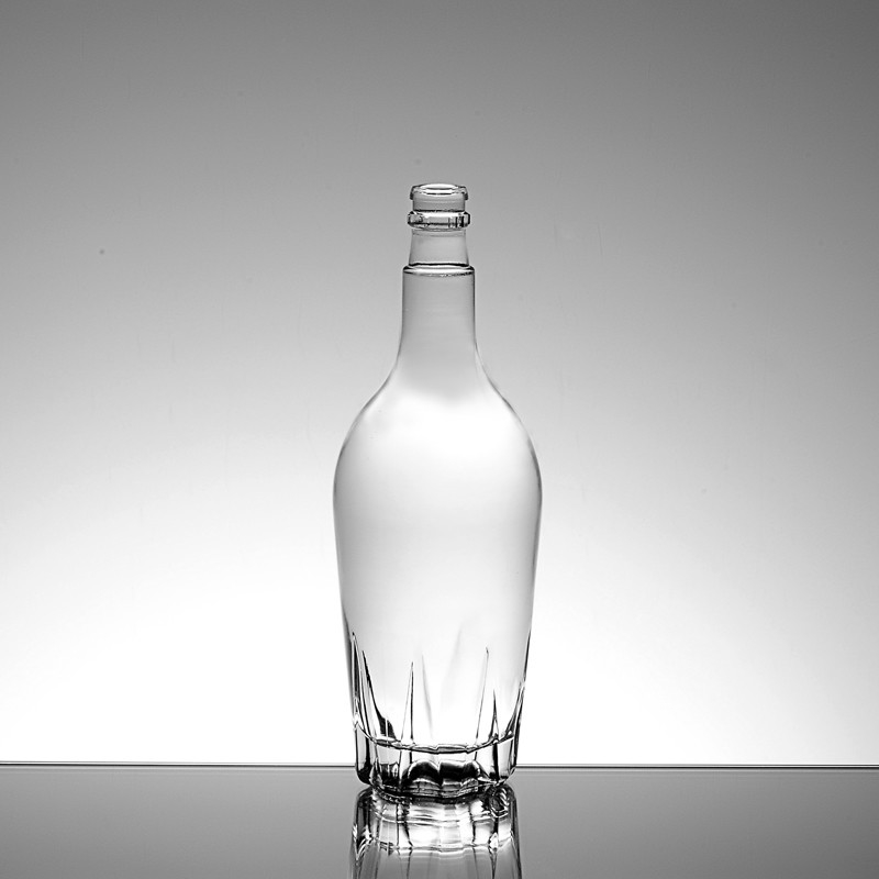 750ml 700ml クリアコルクトップ スピリットワイン ガラスボトル スーパーフリントガラス素材